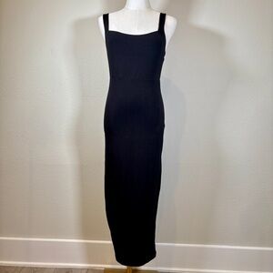 Good American Black '90s Tank Midi Dress Size Medium